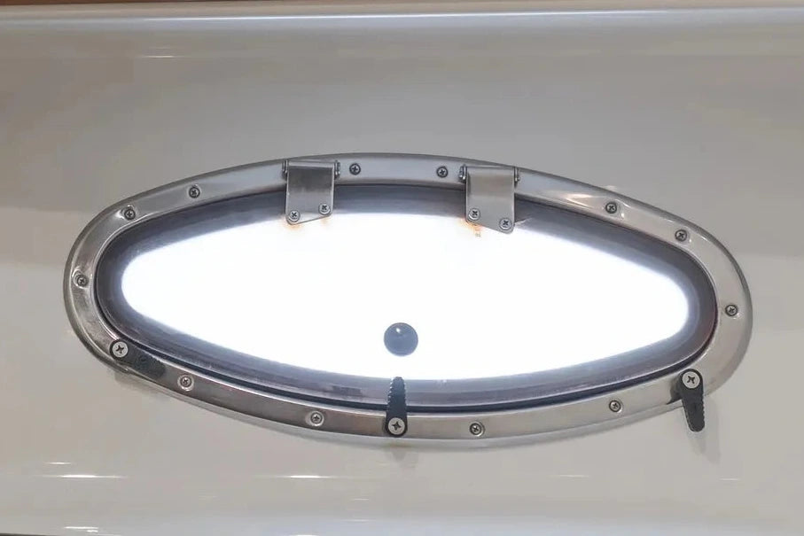 Bomar / Pompanette S718 16.5" x 5.5" Portlight Window Screen | Comonly used in Carver+Regal Boats
