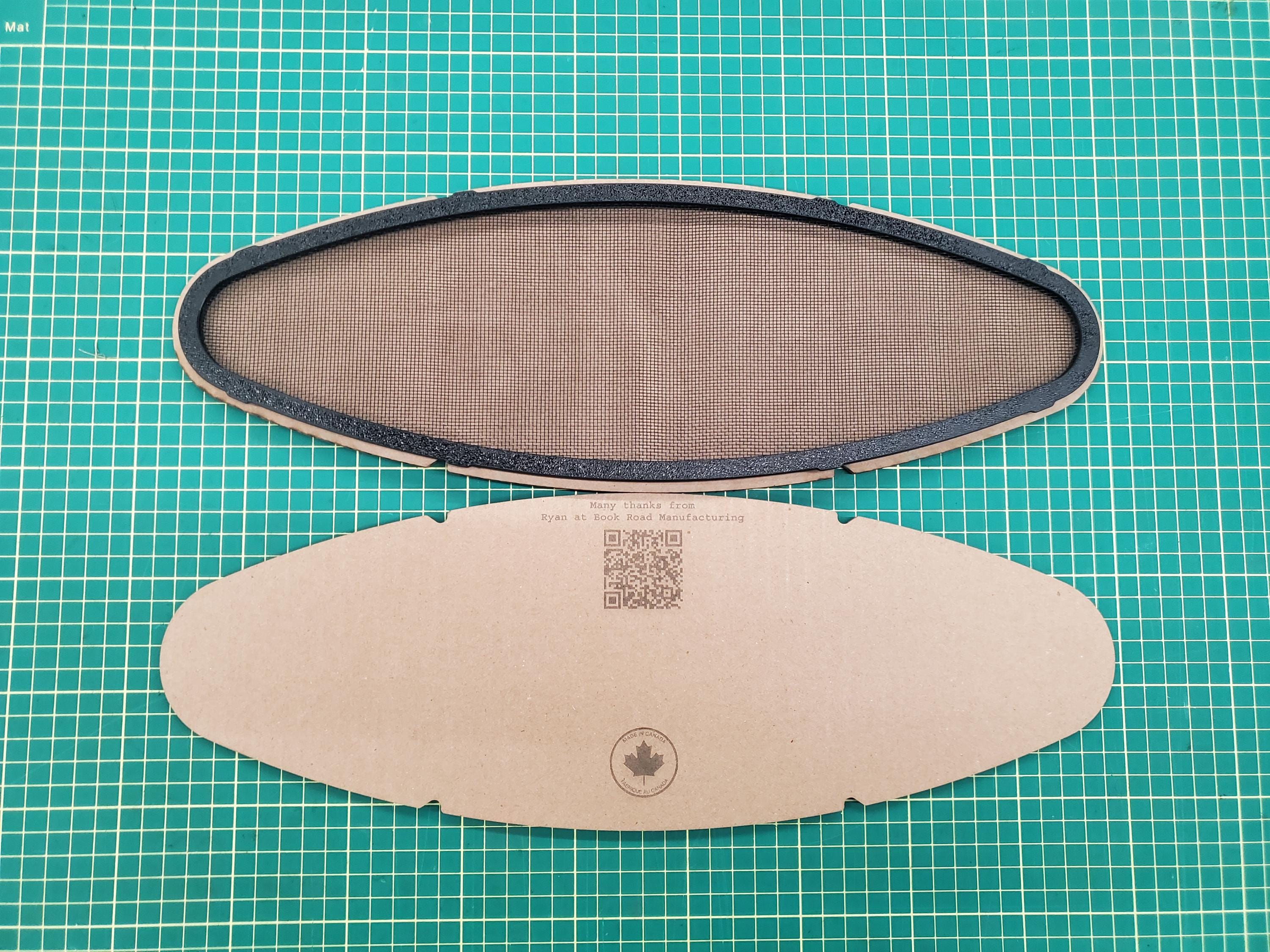 Bomar / Pompanette S718 16.5" x 5.5" Portlight Window Screen